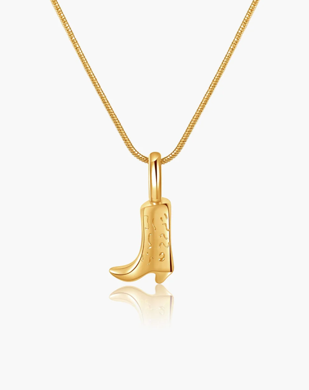 Boot Pendant Necklace