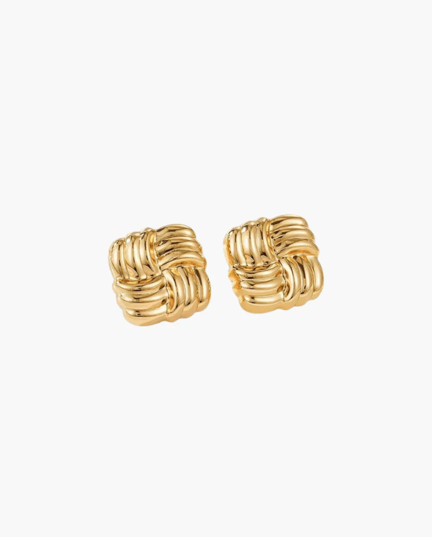 Luxe Square Stud Earrings